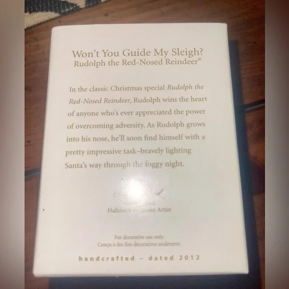 Hallmark Keepsake Santa and Rudolph Christmas Ornament - Picture 3 of 3